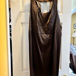 Donna Ricco chocolate brown cocktail dress size 16W